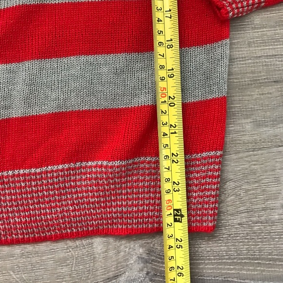 NWOT Aeropostale Grey and Red Striped Sweater Size XL - Picture 3 of 9